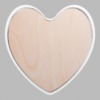 Heart Matte White Mini Floaters