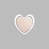 Heart Matte White Mini Floaters / 4 per pack