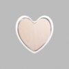 Heart Matte White Mini Floaters / 2 per pack