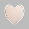 Heart Matte White Mini Floaters / 2 per pack