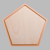 Pentagon Metallic Bronze Mini Floaters