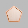 Pentagon Metallic Bronze Mini Floaters / 2 per pack