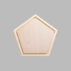 Pentagon Metallic Gold Mini Floaters / 2 per pack