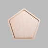 Pentagon Natural Birch Plywood Mini Floaters / 2 per pack