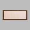 Rectangle Walnut-Colored Birch Mini Floaters / 2 per pack