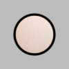 Round Matte Black Mini Floaters / 2 per pack