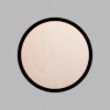 Round Matte Black Mini Floaters / 2 per pack