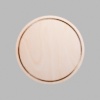 Round Natural Birch Plywood Mini Floaters / 2 per pack
