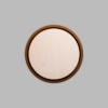 Round Walnut-Colored Birch Mini Floaters / 2 per pack