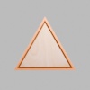 Triangle Metallic Bronze Mini Floaters / 2 per pack
