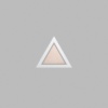 Triangle Metallic Silver Mini Floaters / 4 per pack