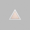 Triangle Metallic Silver Mini Floaters / 4 per pack