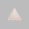 Triangle Metallic Silver Mini Floaters / 4 per pack