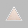 Triangle Metallic Silver Mini Floaters / 2 per pack