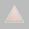 Triangle Metallic Silver Mini Floaters / 2 per pack