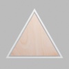 Triangle Metallic Silver Mini Floaters
