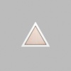 Triangle Matte White Mini Floaters / 4 per pack