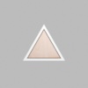 Triangle Matte White Mini Floaters / 4 per pack