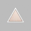 Triangle Matte White Mini Floaters / 2 per pack