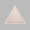 Triangle Matte White Mini Floaters / 2 per pack