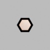 Hexagon Matte Black Mini Floaters / 4 per pack