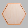 Hexagon Metallic Bronze Mini Floaters