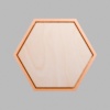 Hexagon Metallic Bronze Mini Floaters
