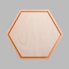 Hexagon Metallic Bronze Mini Floaters