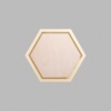 Hexagon Metallic Gold Mini Floaters / 2 per pack