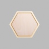 Hexagon Metallic Gold Mini Floaters / 2 per pack