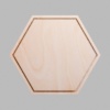 Hexagon Natural Birch Plywood Mini Floaters