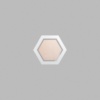 Hexagon Metallic Silver Mini Floaters / 4 per pack