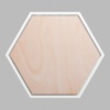 Hexagon Matte White Mini Floaters