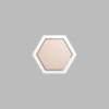 Hexagon Matte White Mini Floaters / 4 per pack