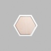 Hexagon Matte White Mini Floaters / 4 per pack