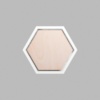Hexagon Matte White Mini Floaters / 2 per pack