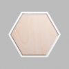 Hexagon Matte White Mini Floaters
