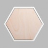 Hexagon Matte White Mini Floaters