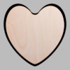 Heart Matte Black Mini Floaters