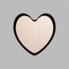 Heart Matte Black Mini Floaters / 2 per pack