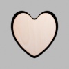 Heart Matte Black Mini Floaters / 2 per pack