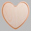 Heart Metallic Bronze Mini Floaters