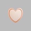 Heart Metallic Bronze Mini Floaters / 4 per pack