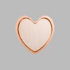 Heart Metallic Bronze Mini Floaters / 2 per pack