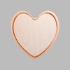 Heart Metallic Bronze Mini Floaters / 2 per pack