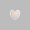Heart Metallic Silver Mini Floaters / 4 per pack