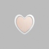 Heart Metallic Silver Mini Floaters / 4 per pack