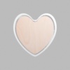 Heart Metallic Silver Mini Floaters / 2 per pack