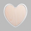 Heart Metallic Silver Mini Floaters
