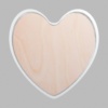 Heart Metallic Silver Mini Floaters